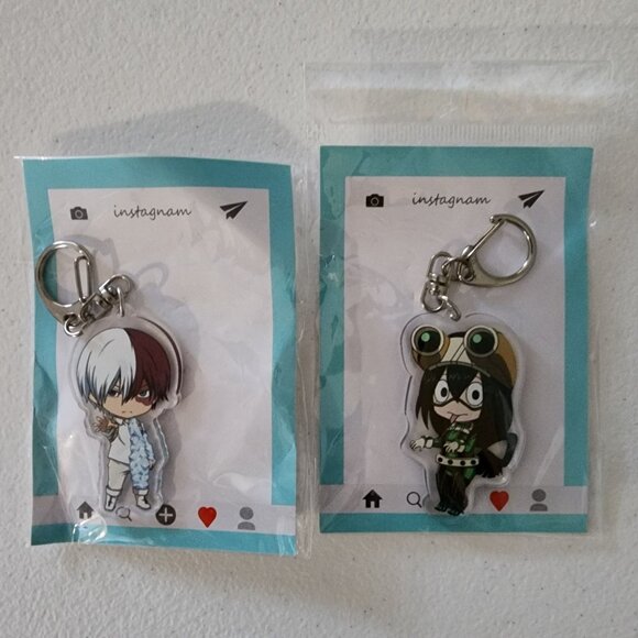 Fan Art My Hero Academia Anime Mouse Pad & 6 Character Keychains Set #1 - Picture 5 of 6